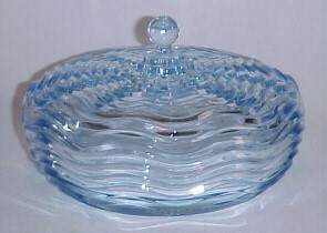 Duncan & Miller # 112  Caribbean Blue Candy Dish