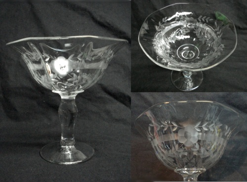 Duncan & Miller # 91 Low Compote w/ Unknown Cutting