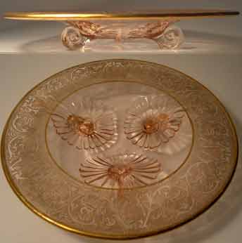 Duncan & Miller #  34 Three Leaf Footed Dish