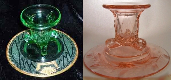Duncan & Miller #  34 Three Leaf Candlestick