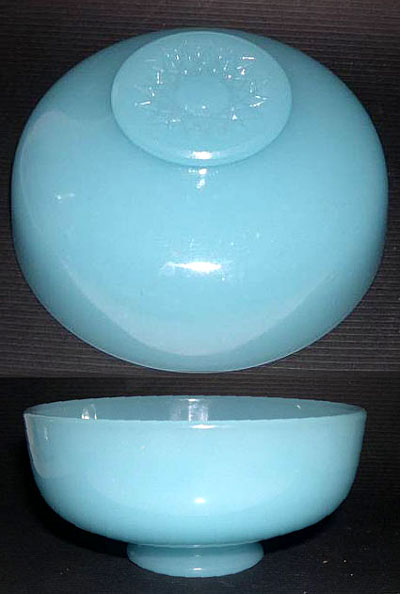 Fenton # 599 Persian Blue Nappy