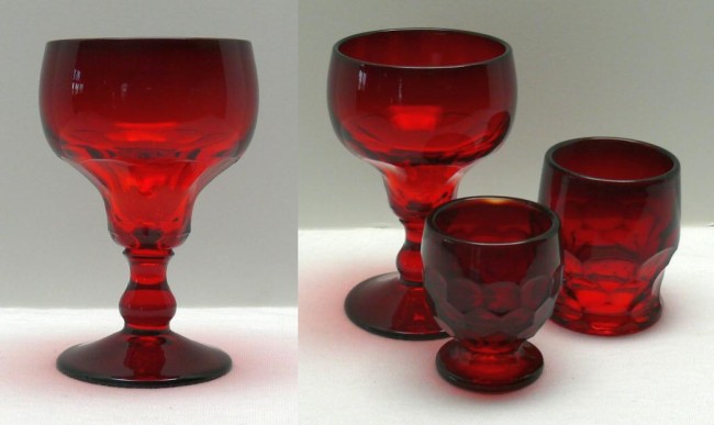 Fenton #1611 Georgian Cocktail & Tumblers