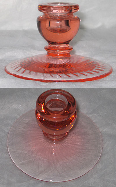 Fenton #1503 Spiral Optic Candleholder