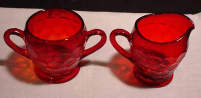 Fenton #1611 Georgian Cream & Sugar