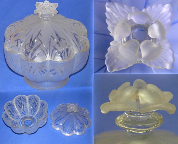 Fenton # 844 San Toy Candy w/ Flower Finial