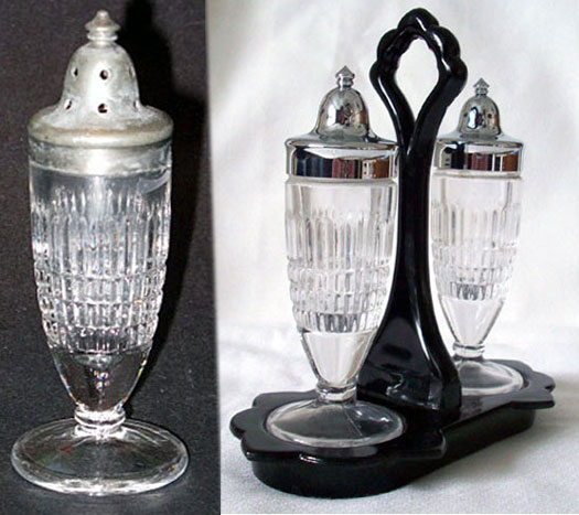 Fenton #1700 Lincoln Inn Salt and Pepper on Tray