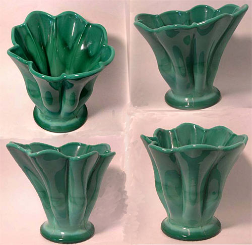 Fenton # 847 Mongolian Green Vase