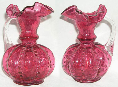 Fenton #2566 Beaded Melon Jug