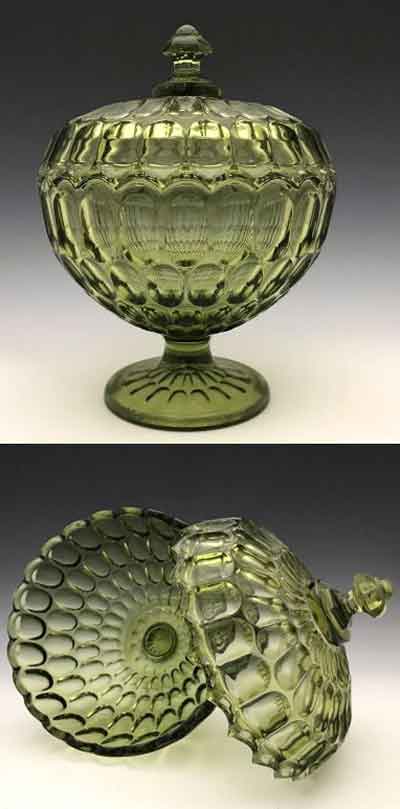Fenton #4488 Thumbprint Royal Wedding Bowl  (4488 CG)