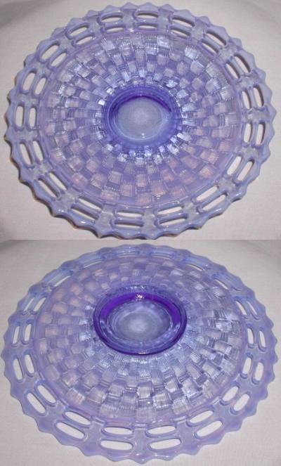 Fenton #1092 Basket Weave w/ Open Edge