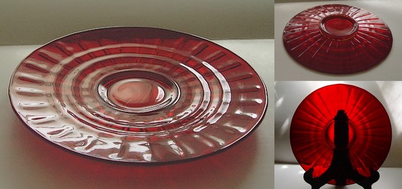 Fenton # 631  Ruby Cake Plate
