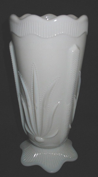 Fenton #3457 Cactus Vase in Milk Glass