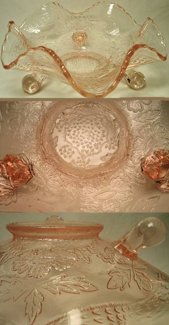 Fenton Two Flowers Bonbon