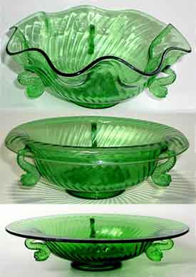 Fenton #1503 Sprial Optic Bowls