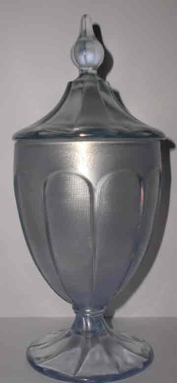 Fenton #9488 Footed Candy Jar in Velva Blue