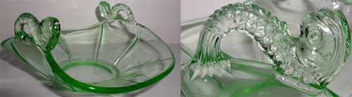 Fenton #1621 Dolphin Handled Sweetmeat