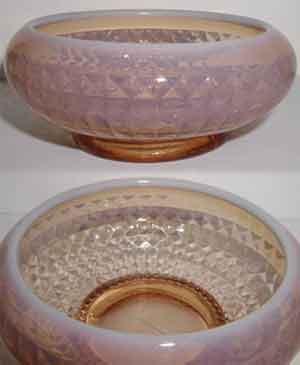 Fenton #  53 Cameo Opalescent Bowl