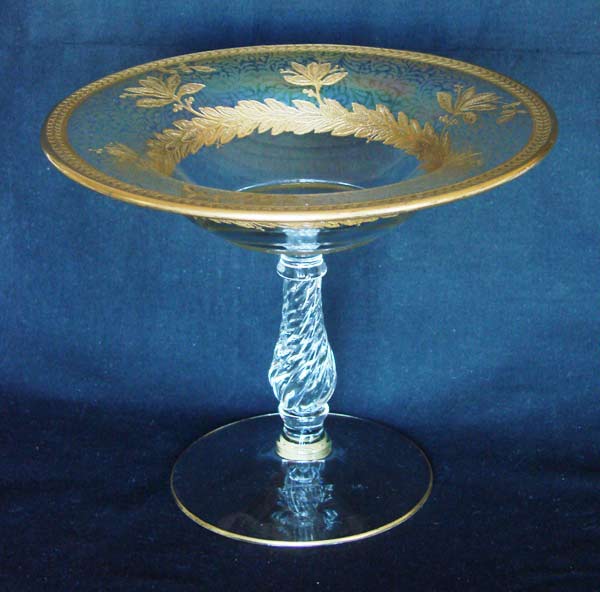 Fostoria #2327 Comport w/ Unknown Decoration