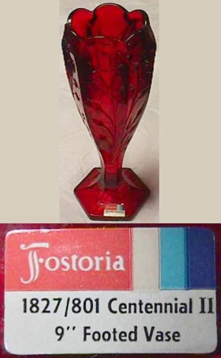 Fostoria #1827/801 Centennial II Vase