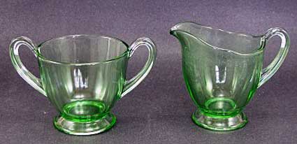 Fostoria #2375 Fairfax Creamer and Sugar