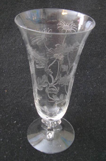 Fostoria #2470 Vase w/ Daisy Etch