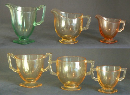 Fostoria #2419 Mayfair Cream & Sugars in 3 Sizes