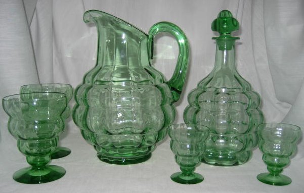 Fostoria #4101 Pitcher, Decanter and Glasses