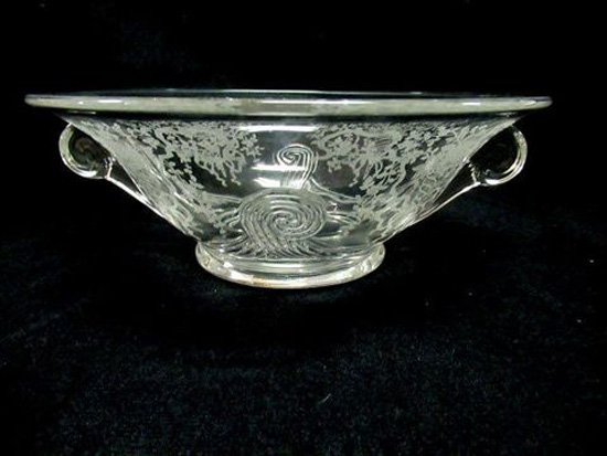Fostoria #2356 Bowl w/ #325 Corsage Etch