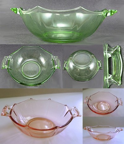 Fostoria #2375 Fairfax Whipped Cream Bowl w/ Square Handles