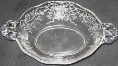 Fostoria #2440 Lafayette Bonbon  with Corsage Etch