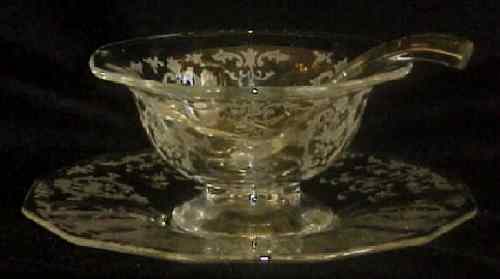 Fostoria #2496 Baroque Mayonnaise with Navarre Etching
