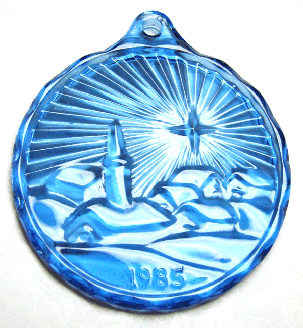 Fostoria Church Christmas Ornament 1985