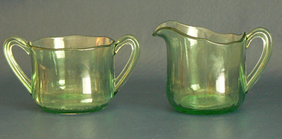 Fostoria #2375 Fairfax Flat Cream and Sugar