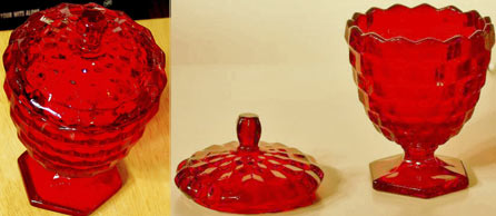 Fostoria #2056/036 Ruby Footed Candy