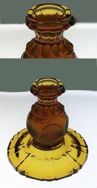 Fostoria #1372 Coin Tall Patio Oil Lamp Base