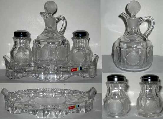 Fostoria #1372 Coin Condiment Set