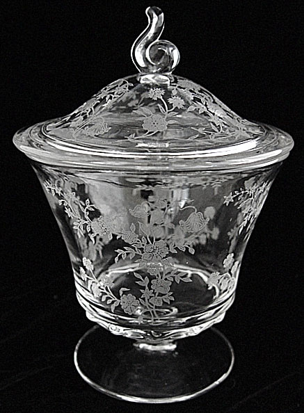 Fostoria #2630 Century Candy with #342 Bouquet Etch