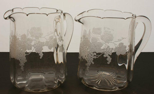 Fostoria # 318 Jug with #204 Vintage Etch
