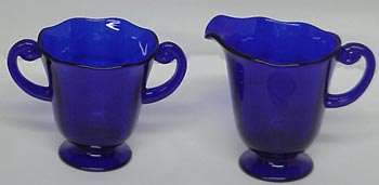 Fostoria #2440 LaFayette Cream and Sugar