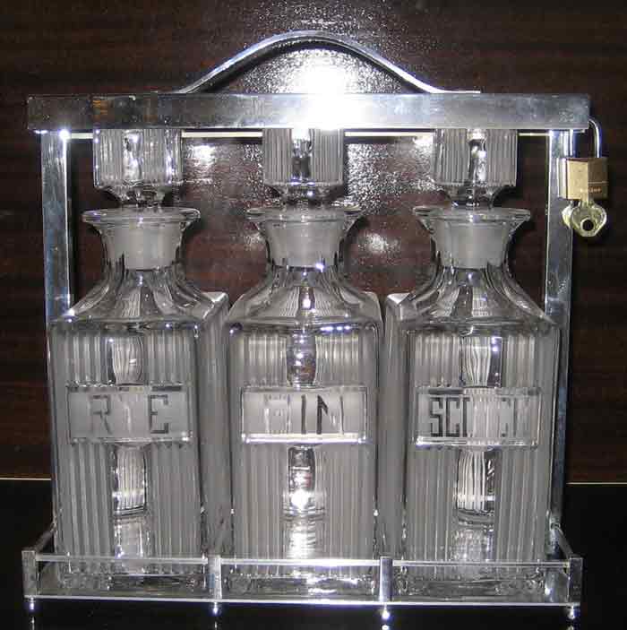Fostoria #2510 Glacier Decanters in Tantalus