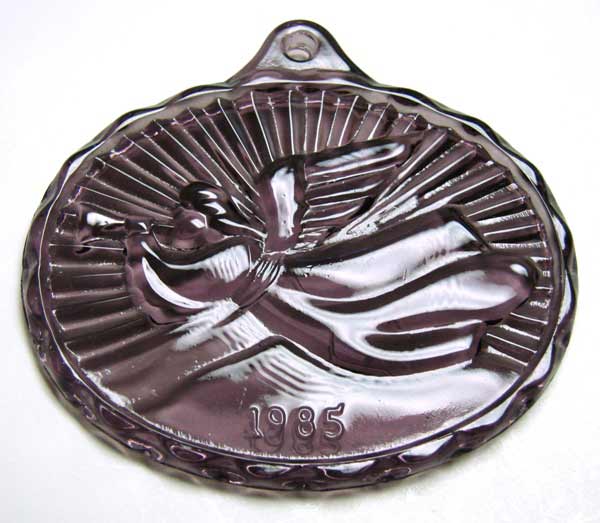 Fostoria Angel  Christmas Ornament  1985