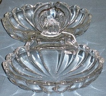 Heisey #1503 Crystolite 2 Part Handled Jelly
