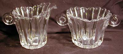 Heisey #1503-1/2 Crystolite Cream and Sugar