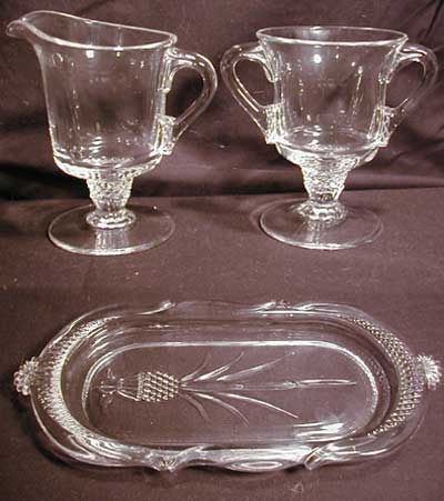 Heisey #1567 Plantation Cream and Sugar