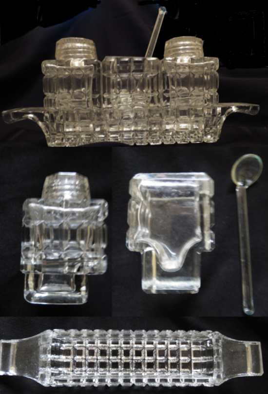 Heisey #1425 1/2 Victorian Condiment Set