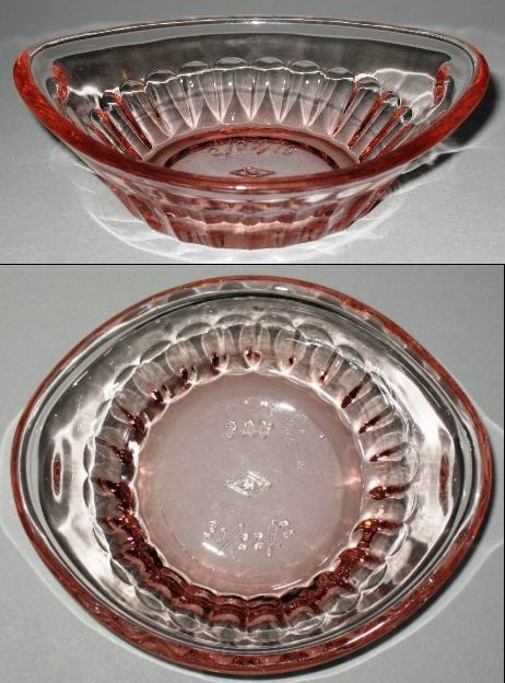Heisey # 473 Narrow Flute Salad Nut Dish