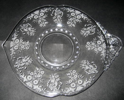 Heisey #1495 Fern Handled Plate