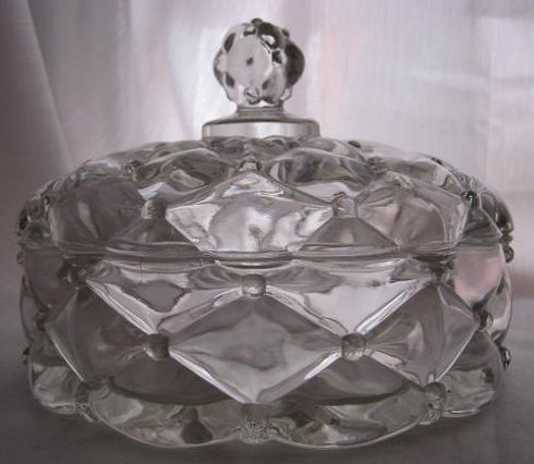 Heisey #1521 Quilt  Candy Dish