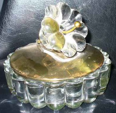 Heisey #1503 Crystolite Covered Candy Box