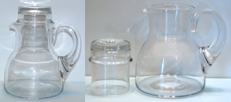 Heisey # 517 Tumble Up Jug and #197 Tumbler